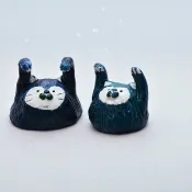 虹霓彩藝Rainbow-neo 乖張陶土 擴香公仔 擺飾  P-001-2