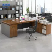 美雅閣家居 老板桌辦公桌椅組合簡約現代員工位主管桌辦公室家具臺式電腦桌子myg9081