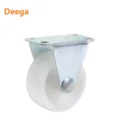 Deega 白色PP萬向輪 1吋腳輪1.25吋 1.5吋 2吋購物車小輪子 電器尼龍滑輪 童車輪剎車輪 塑料腳輪 定向輪