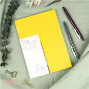 【三民網路書店】好事 裸背精裝格紋筆記本 25K-黃