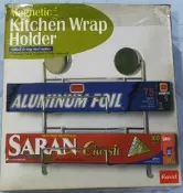 ✨欣欣百寶屋✨【Rovel】Magnetic  Kitchen Wrap Holder 廚房 磁吸式 不鏽鋼 收納架