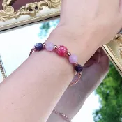正姻緣 切面 紫晶  紅紋石 水晶手鏈 天然石 生日禮物 姊妹禮物