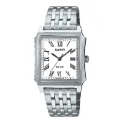 CASIO 卡西歐 MTP-B190D-7BV 經典設計時尚風格腕錶 白面 31.5mm