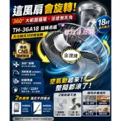TH36A18 台灣製18吋旋轉吊扇 360度送風 工業吊扇 工廠通風扇 餐廳吊扇 小吃店風扇 店面循環扇 天花板吊扇