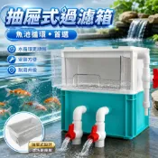 免運 抽屜式過濾箱 過濾箱 過濾系統 魚池過濾器 周轉箱 滴流盒 水族魚缸魚池過濾 水循環系統XZ