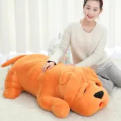 毛絨公仔 玩偶 沙皮狗公仔 毛絨玩具 抱枕 大號皺皮狗趴趴狗娃娃 睡覺抱枕 生日禮物 女