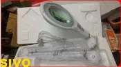 LED照明放大鏡~威鐵克VECTECH 114LED-5X CB-114LED-5X 5倍5吋懸臂式夾桌式放大鏡工作燈