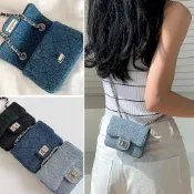 (店+)【LEESA】鍊條包\小廢包\菱格包\小方包\牛仔包\小香風\口蓋包\時尚百搭\隨身小包\迷你包包