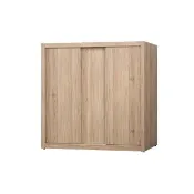 【ASSARI】6x7尺布加迪推門衣櫃(寬182x深60x高197cm)