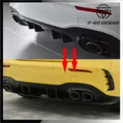 【品質保障】適用於Benz賓士A系列 W177 A35 A45 AMG M Sport版 後下巴後脣尾脣擾流板 空力套件