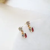 回眸。金  x 不痛U型耳夾  不鏽鋼耳針  矽膠耳針