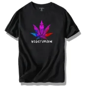 (店+)【潮野屋】大麻葉 三葉草 純棉T恤 短袖上衣 街頭穿搭 美式風 休閒短T 潮流服飾 WTS-214