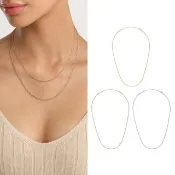 【Daniel Wellington】DW Elan Twisted Chain 疊戴系列波紋項鍊(三色任選)