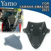 楓林宜居 山葉 適用於 YAMAHA XMAX 300 2023-2024 XMAX300 V2 改裝競技擋風玻璃運動前擋風玻璃導