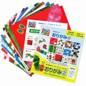 【蝦皮直營】日本Sanbongawa繪本聯名系列摺色紙-60入 (好餓的毛毛蟲/小熊學校) 摺紙 著色 日本製