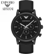 EMPORIO ARMANI (AR1970)《亞曼尼》46mm/大錶徑三眼計時款/IP黑【展示出清,無包裝盒】