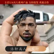 【型模客】實拍 1/6兵人頭雕 瓦坎達 反派 金錢豹 黑豹 平靜版頭雕模型