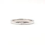 【日本直購 美品中古】10.5 號 卡地亞 CARTIER 戒指 1895 鉑金鑽戒 Pt950 鉑金/鑽石