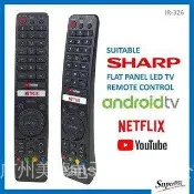 夏普替換夏普平板安卓電視遙控器 YouTube Netflix (IR-326) /Android TV gb326wj