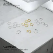 Aurora.acc｜飾品配件 連接環｜開口環｜C圈｜耳環項鍊手鍊適用｜耳勾 耳釘 耳堵 耳環材料｜奧蘿菈飾品 小紅書