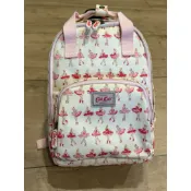 【英國 Cath Kids】正版絕版 芭蕾舞者兒童防水後背包（多元舞姿印花/手提雙肩包/幼兒園外出包/已深層清潔 8成新