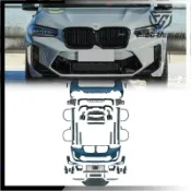 【品質保障】適用於22-IN款BMW寶馬 X3 G01 後期 LCI 22款X3M款前保桿後保桿總成 大包圍 F97套件