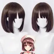 【品質驗證】路人女主的養成方法 加藤惠同款cos假毛二次元甜美學生波波頭短發