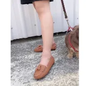 比咕的鞋鋪 MIT手工 流蘇 果凍底 超優質乳膠鞋墊 平底鞋 包鞋 娃娃鞋 休閒鞋 豆豆鞋 白色 棕 黑 莫卡辛