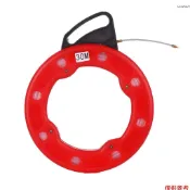 30M 玻璃纖維魚帶捲盤拉拔器導電電纜拉拔器,帶衝擊盒電動或通信拉線器,用於石膏板天花板