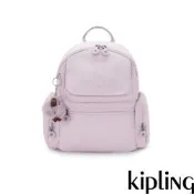 Kipling 泡泡紫多口袋拉鍊後背包-MATTA