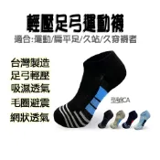 【Walkplus】輕壓足弓運動襪CA款 台灣製 久站襪 扁平足 足底筋膜炎 防起水泡 打球 爬山 健走 單車 現貨