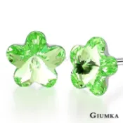 GIUMKA GIUMKA-針式耳環-迷你花精靈水晶-綠水晶-一對價格