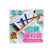 (店+)防水資料袋 資料袋 網格拉鍊袋 透明文件袋 網格收納袋 收納袋 文件袋 分類袋 證件袋 零錢袋 A3 A4