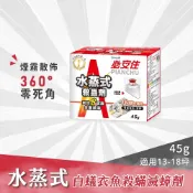 【必安住】白蟻衣魚殺蹣滅蟑劑水蒸式45g 防蟲、蜘蛛、蟑螂、衣魚、書蝨、塵螨、跳蚤、螞蟻、白蟻、蒸煙 水蒸 煙霧