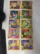 古書堂 絕版神奇寶貝食品卡 寶可夢食玩卡之王 10張套裝 宠物小精靈收集老卡片