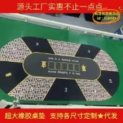 【台灣現貨】圓形遊戲桌面臺墊德州撲克方形桌布防滑桌墊臺布撲克牌超大橡墊