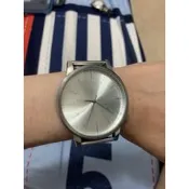 ☆╮HSUAN@蝦貨╭☆ 2手KOMONO 溫斯頓皇家系列 米蘭錶帶 銀色 中性手錶 女錶男錶皆可（限高雄面交）