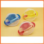 寶寶碗/副食品餐具/兒童碗/帶蓋吸盤碗 安妮小舖