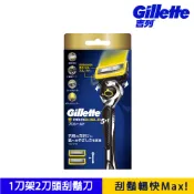 Gillette吉列 Proshield鋒護系列刮鬍刀（1刀架2刀頭）