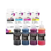 【COLOR24】for BROTHER 1黑3彩 BTD60BK/BT5000C/BT5000M/BT5000Y 相容連供墨水(適用DCP-T420W)