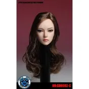 【小音國際購】現貨 SUPER DUCK 1/6頭彫 SDH002 亞洲女頭彫 植發女兵人頭彫模型