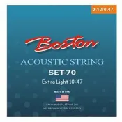 【三木樂器】美國製造 BOSTON SET-70 民謠吉他弦 10-47  DAddario弦