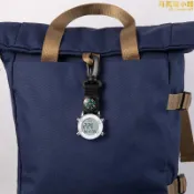 吉宅良品 電子登山扣掛表多功能背包扣錶帶指南針運動腰表夜光掛扣表護士表