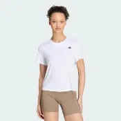 【adidas 愛迪達】短袖上衣 女 訓練 慢跑 亞規 PL ESS R TEE 白 KV6945