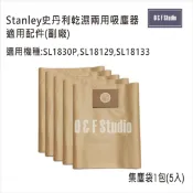美國Stanley史丹利乾濕兩用吸塵器集塵袋 SL18130P,SL18129,SL18133 副廠 居家達人13E05