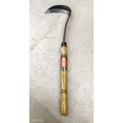 【峰松園藝】岡弘作 日式除草鐮刀 長柄 #214 本鋼付 登陸商標 品質保證 鋤草耙 割草鈀 鋤草鎌刀 除草扒