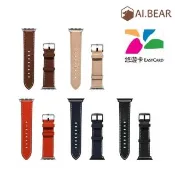 【AI.BEAR】Apple Watch 42/44/45/49mm iPay悠遊真皮錶帶(悠遊卡錶帶)