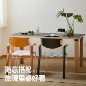 精品家具  可開發票  中古鐵藝餐椅家用布藝軟包實木扶手椅子現代書房辦公靠背椅