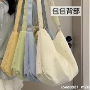 限時特價🎆日系簡約大容量星星單肩包 女休閑百搭學生斜挎包 通勤手提包餃子包