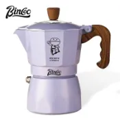 BINCOO 雙閥摩卡壺 家用小型意式濃縮咖啡機 便攜咖啡壺套裝 咖啡器具 2人份